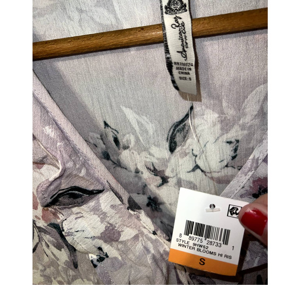 New American Rag Winter Bloom Hi-low floral ruffle lace dress size S - Picture 2 of 8